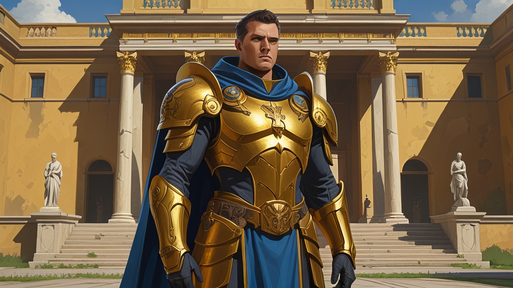 Roboute Guilliman in golden armor