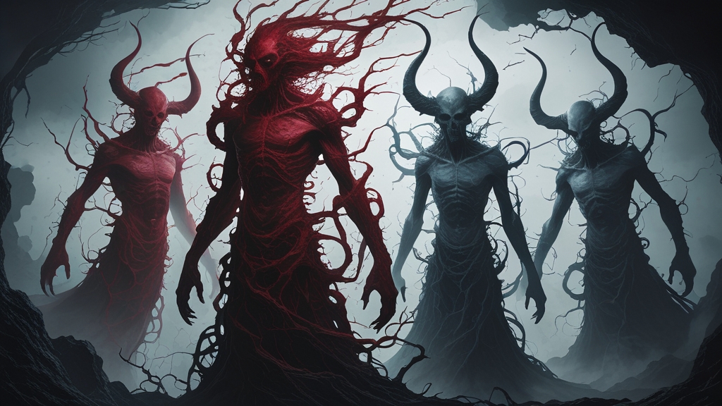 The four Chaos Gods